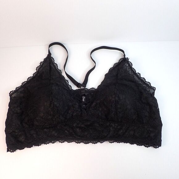 Torrid Lightly Lined Lace Bralette Rich Black Size 4X/26 #16411595 - Picture 1 of 6